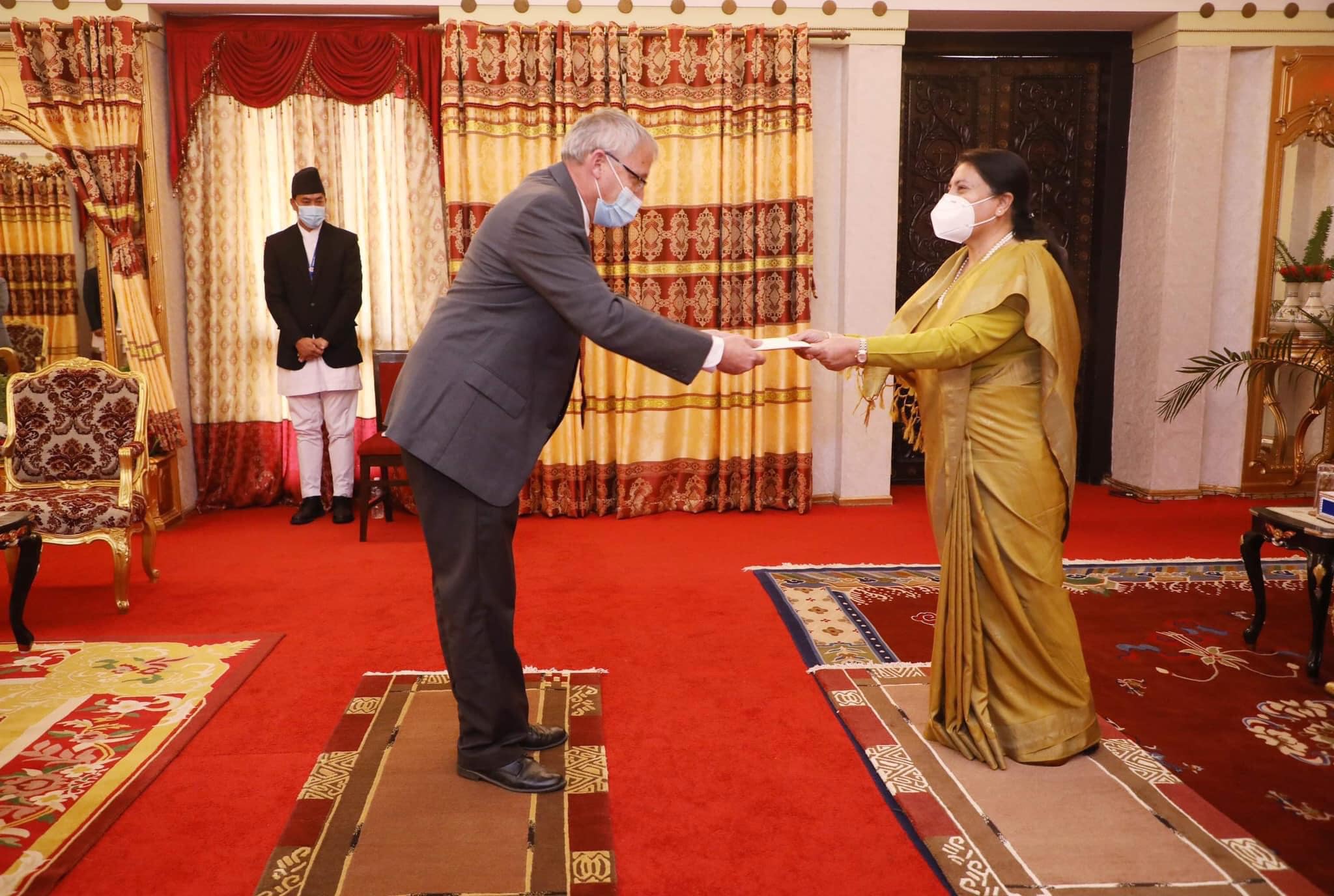 Ambassador Hanan Goder presenting Credentials